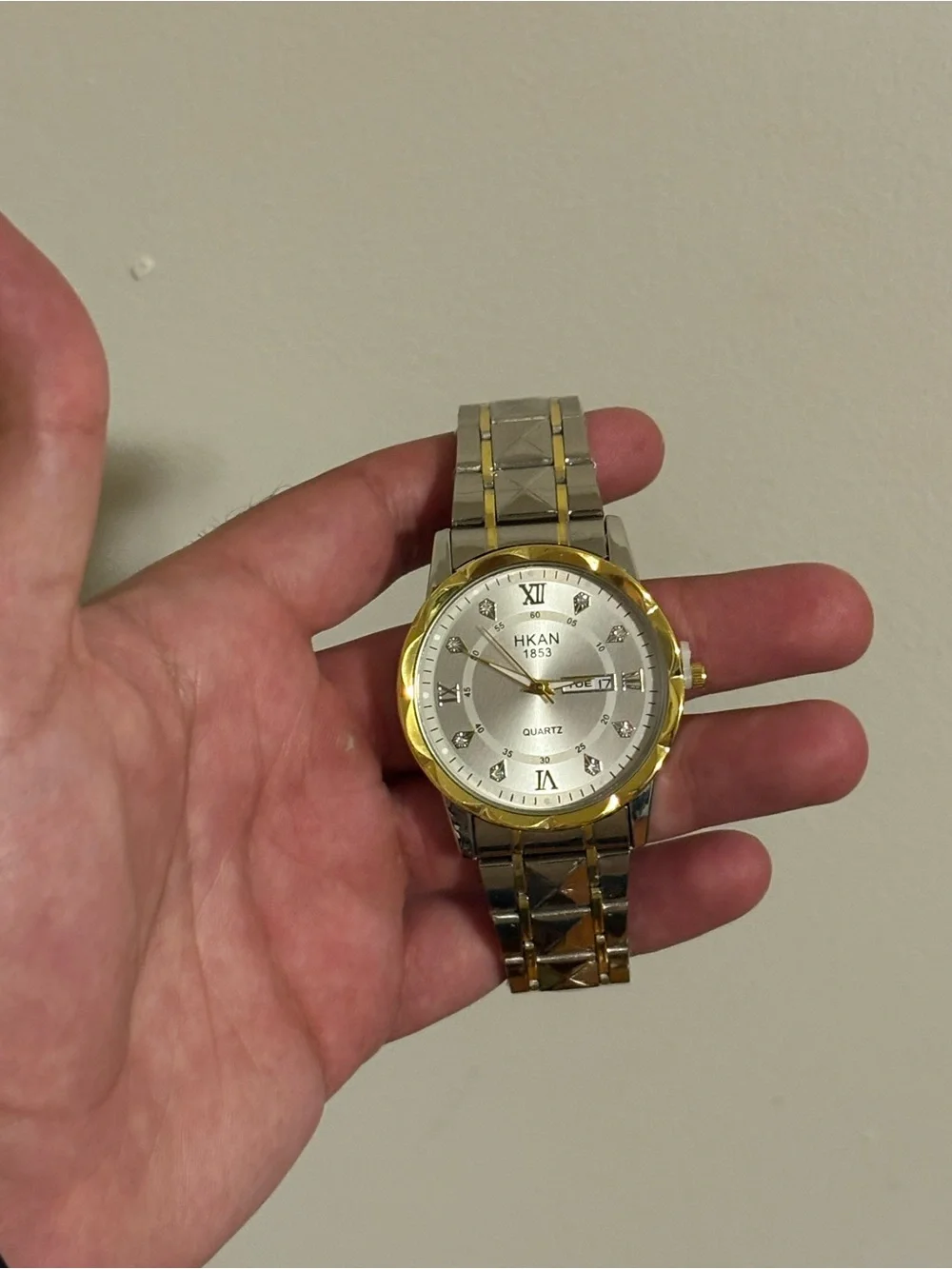 Two-Tone Men’s Quartz Dress Watch - Silver & Gold